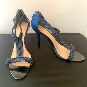 Glint Devyn Rhinestone Embellished Midnight Blue Heels Cocktail Sandal 11